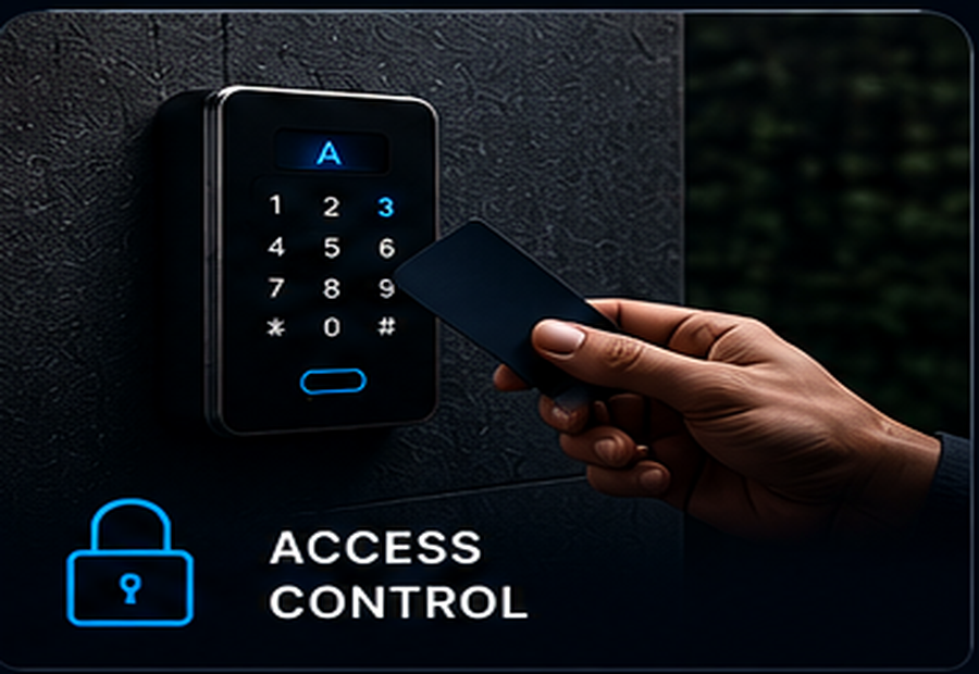 Access control keypad and credential reader