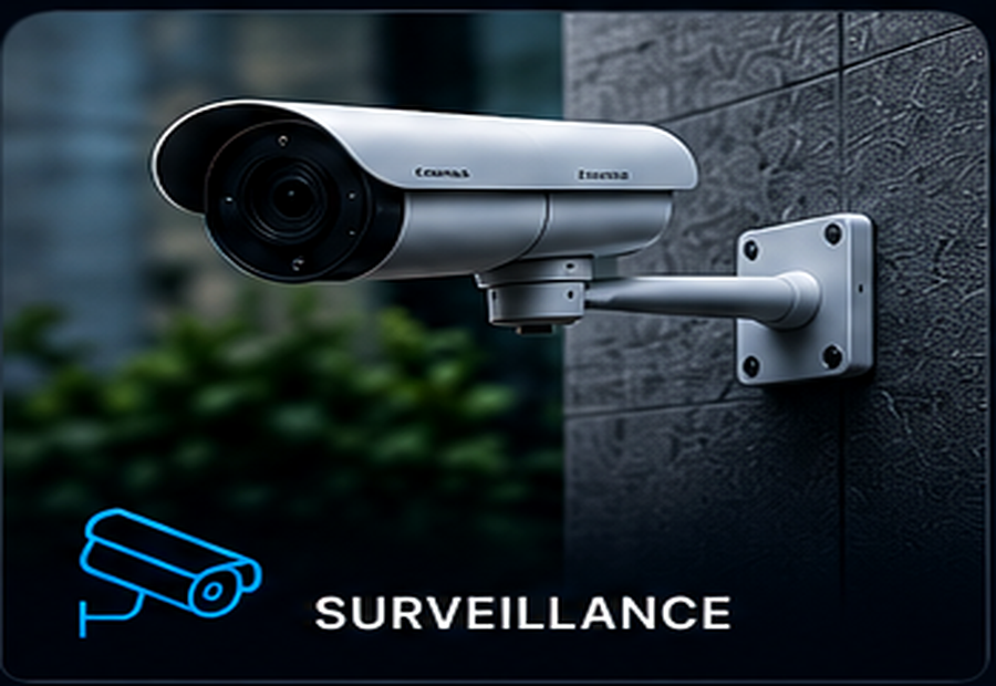 Professional surveillance camera installation